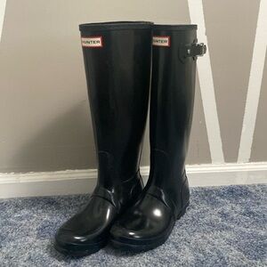 Tall Black Hunter Rainboots
